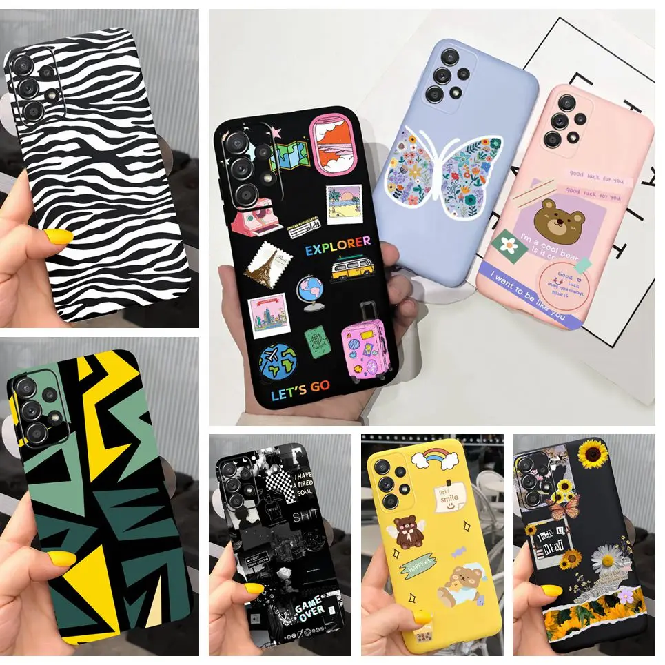 Oppo A53 5G 케이스 Oppo A53 A53s 4G 후면 커버, 사랑스러운 패션 패턴, 코크 Funda 만화 Etui On Oppo A53s A 53 5G 범퍼