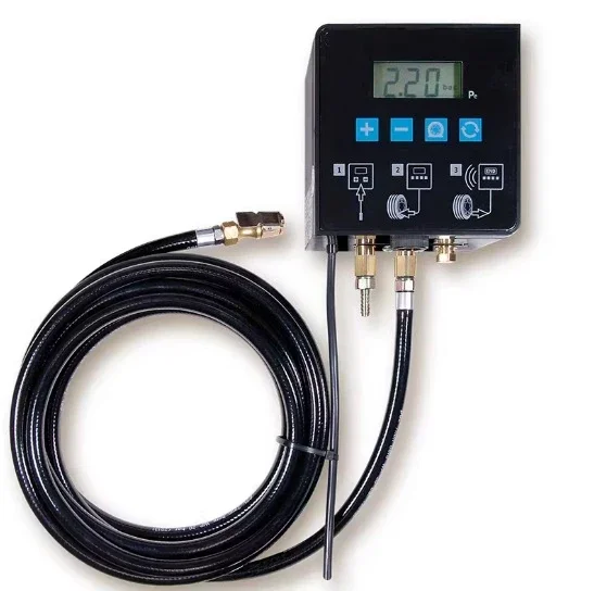 0-15 High Precision Digital Wall Mount Tire Inflator, Auto Air Pump for Cars, Motorcycles & Bicycles