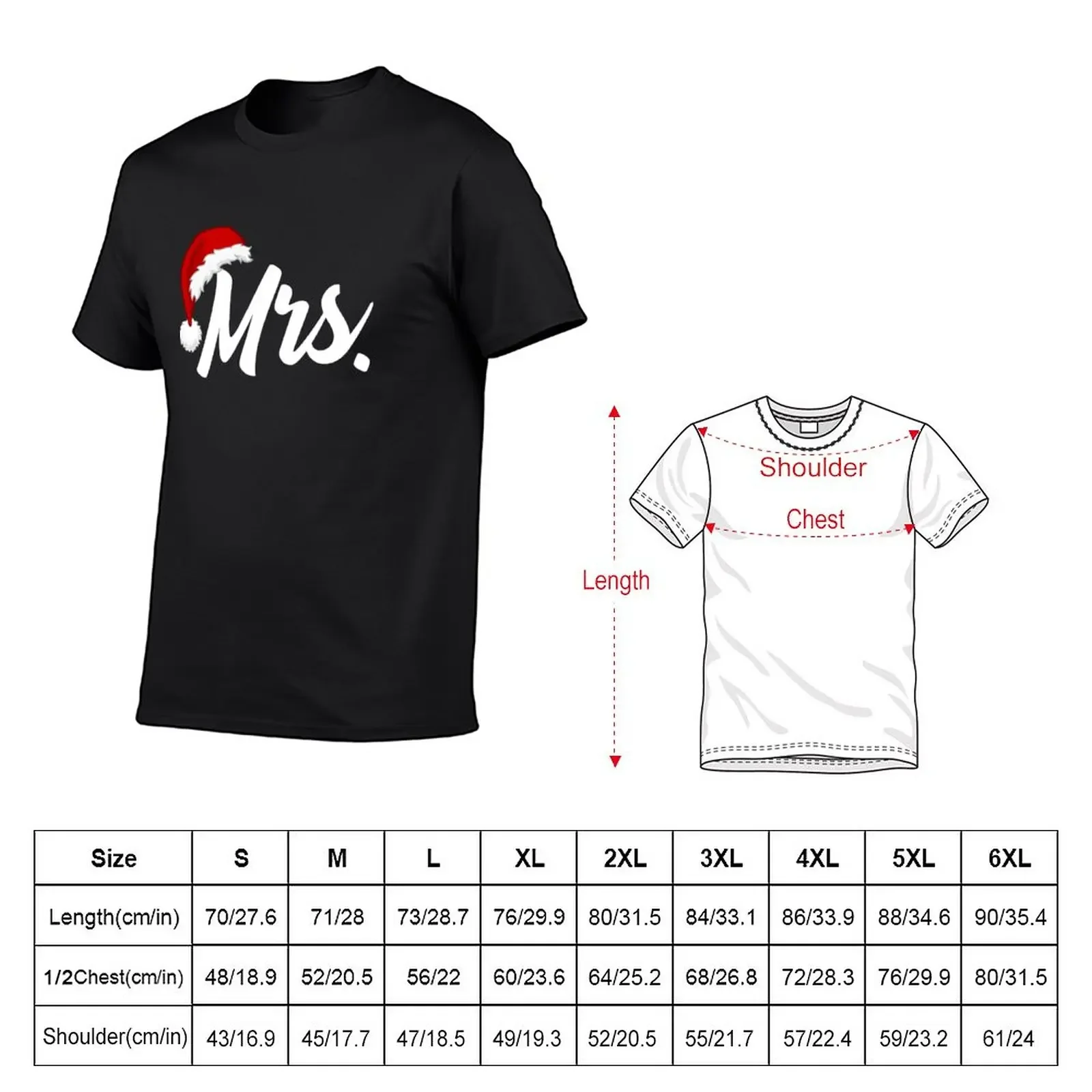 Mrs. Christmas Shirt T-Shirt plain hippie clothes oversized t shirts for men