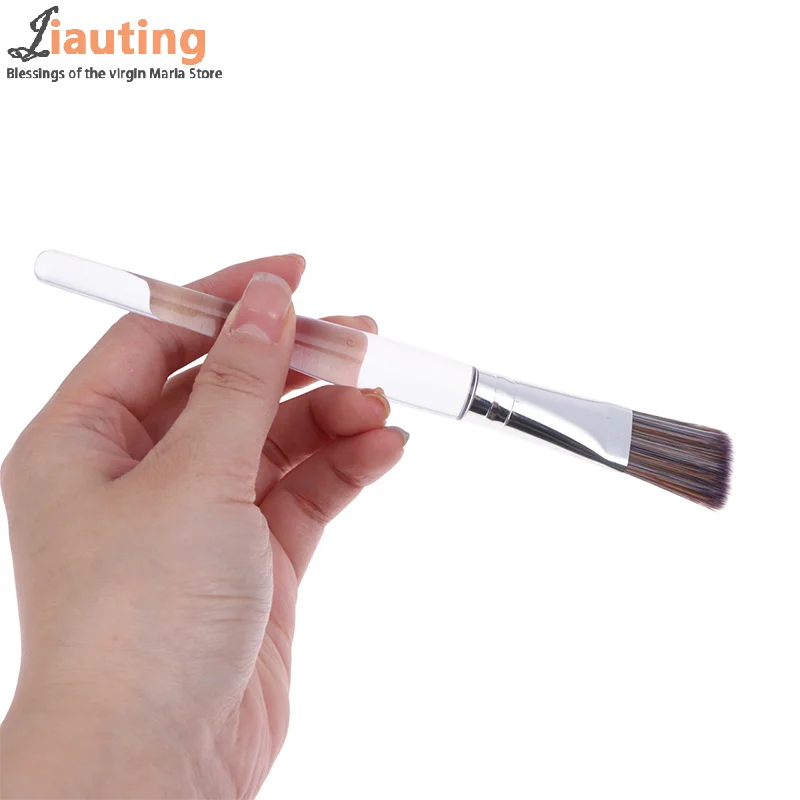 Spazzola per la pulizia del viso Spazzola per il lavaggio del massaggio del viso per capelli morbidi Spazzola per maschera per il viso Strumento portatile per la cura della pelle