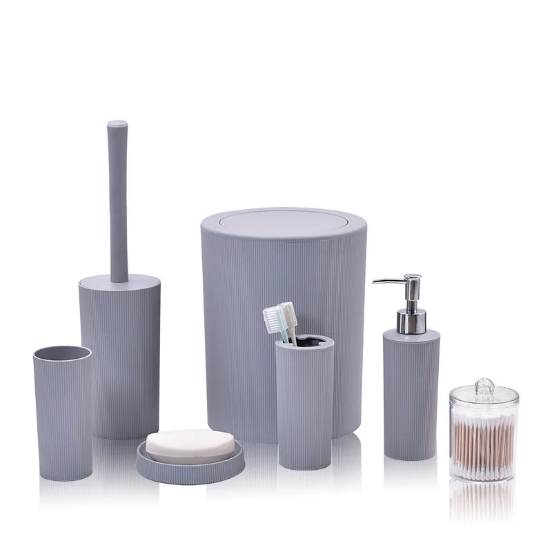 Elegant 7 Piece Modern Bathroom Accessories Set