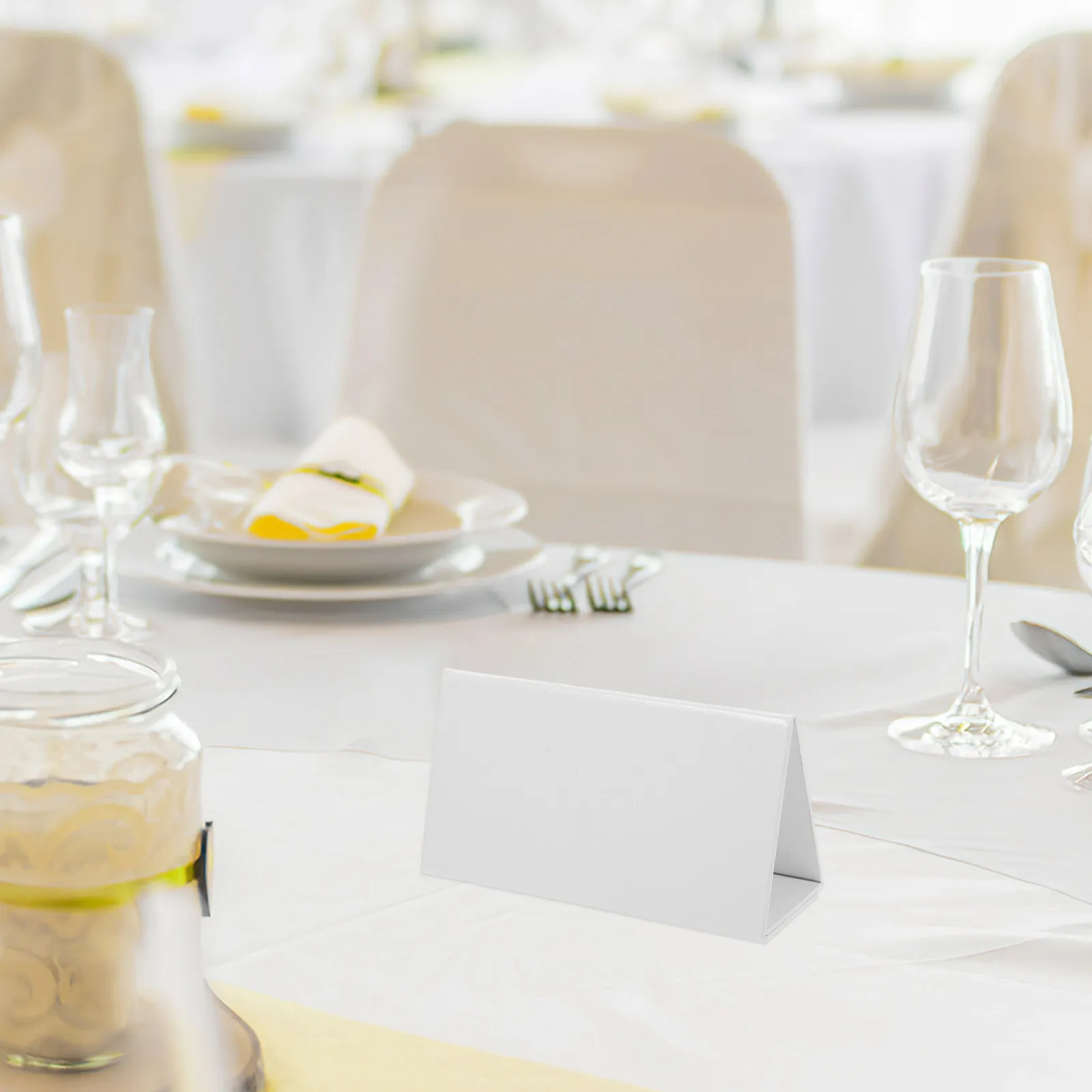 

Erasable Foldable Table Tent Card Name Plate for Classroom Office Banquet Wedding Seating Place Cards Blank Reusable Name Cards