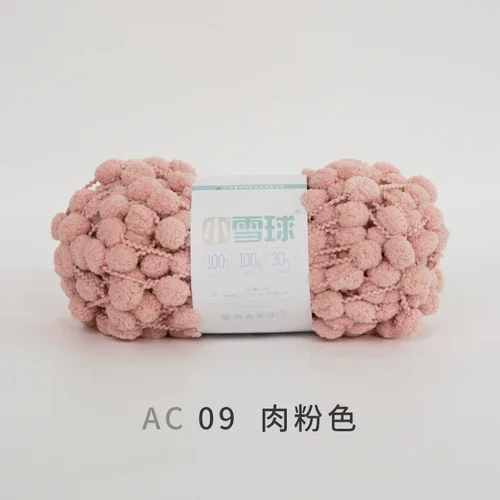 100G/Bal Kleurrijk Middelgroot Garen Zacht Pompon Grote Regenboog Dik Garen Katoen Diy Materiaal Hand Breien Gehaakt Gevlochten Deken