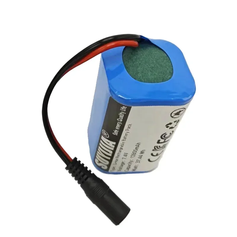 Batteria agli ioni di litio nuovissima 7.4V12800mAh 2S2P Batteria adatta per T188 T888 Fish Finder con telecomando Barca con esche da pesca