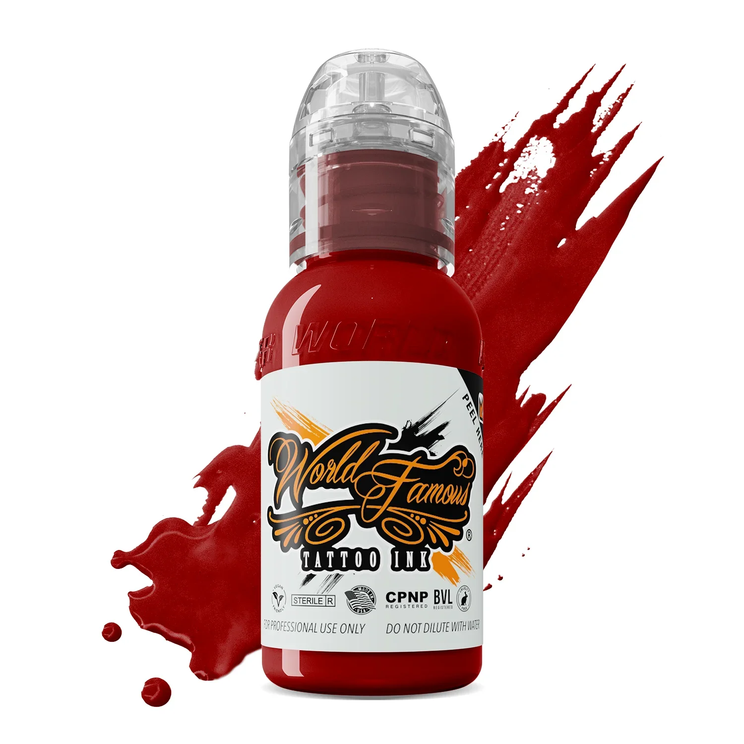 

15ML Master Mike Red Tattoo Ink Body Art Tattoo Ink Vibrant Vegan Long Lasting No Color Loss Professional Tattoo Ink 0.5oz