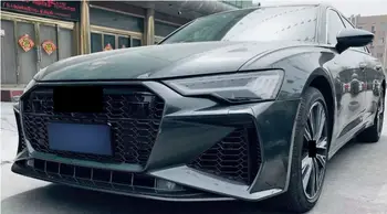 適用於奧迪A6 2019-2021款的RS6風格升級套件,包括前後保險桿、前唇、中網、側裙、尾喉等汽車配件。 8 最佳銷售 奧迪RS6車身套件 - №5