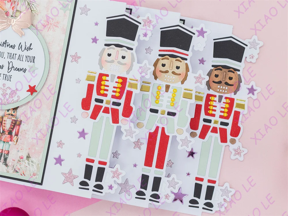 Christmas Candy Snowflakes Metal Cutting Dies Stamps For DIY Scrapbooking Decorative Embossing Handcraft Die Cutting Template