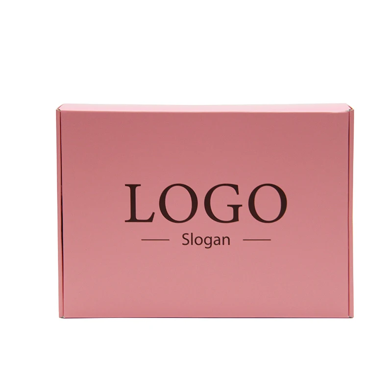 Kotak Pesawat Terbang Pink Custom, Kotak Lipat Kardus, Logo Custom Hot Stamping, Kemasan Kertas Hadiah Pesta Perhiasan Kosmetik