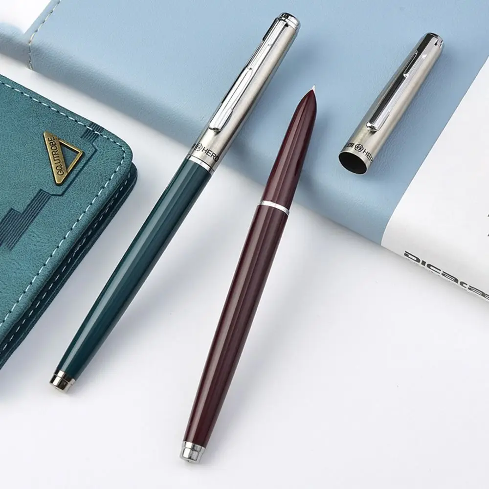 

Профессиональная элегантная перьевая ручка Hero 007, изысканная пластиковая канцелярская ручка, гладкое письмо, классический дизайн, чернильная ручка для офиса