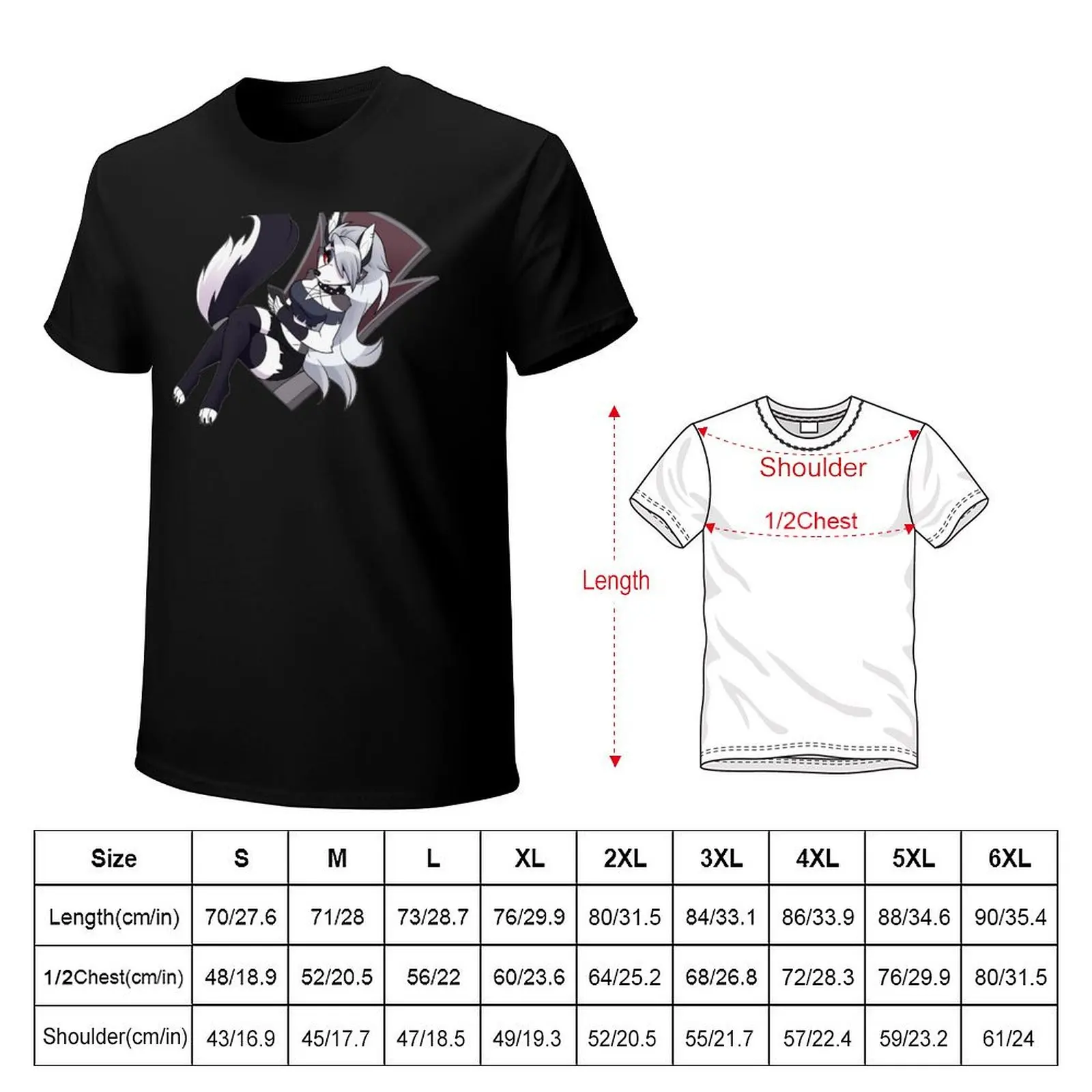 Helluva Boss Loona T-Shirt Simple Graphic Design T-Shirt