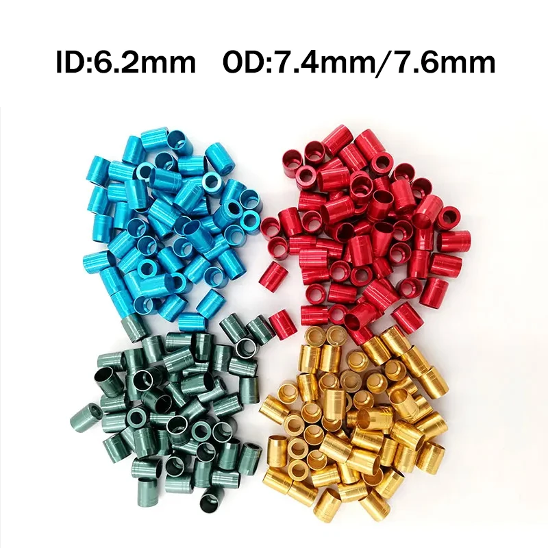 20pcs 5color Explosion-Proof Ring Protect Arrow Shaft Nock For ID6.2mm OD7.4-7.8mm Compound Recurve Bow Hunting