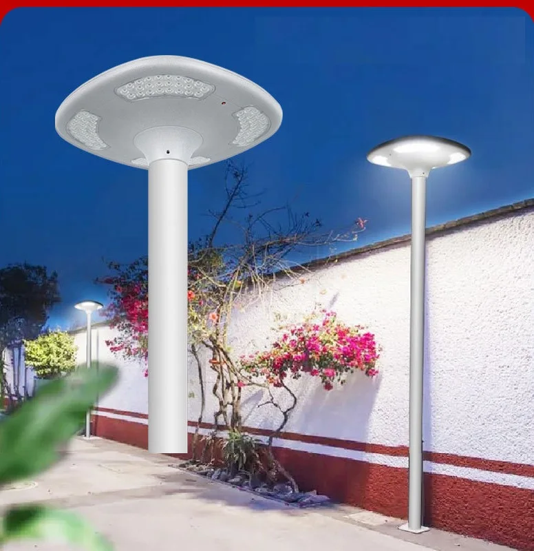 Modern IP65 Solar Powered LED Garden Street Lamp for Outdoor Lawn Patio Courtyard & Walkway Lighting