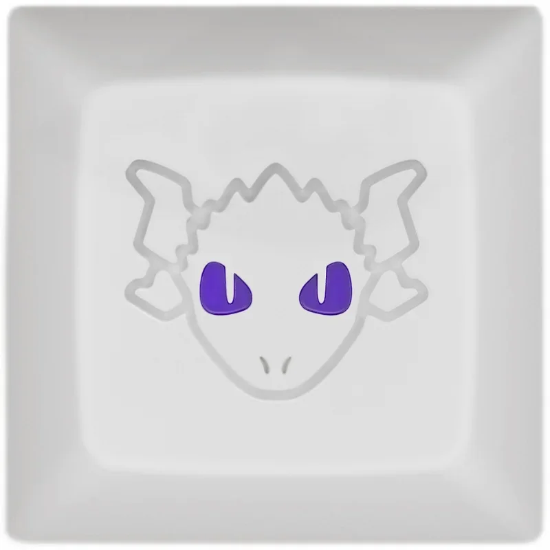 

Metal Keycaps Aluminum-Dragon Hand Painted White Aluminum Metal Keycaps
