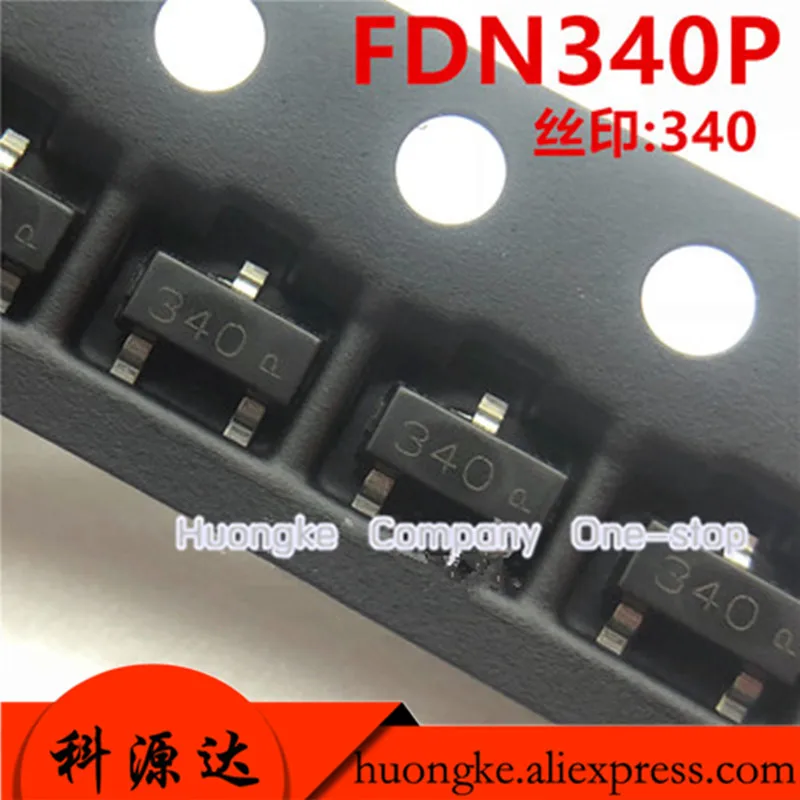 100PCS/LOT FDN340P FDN340 340 SOT-23 IN STOCK