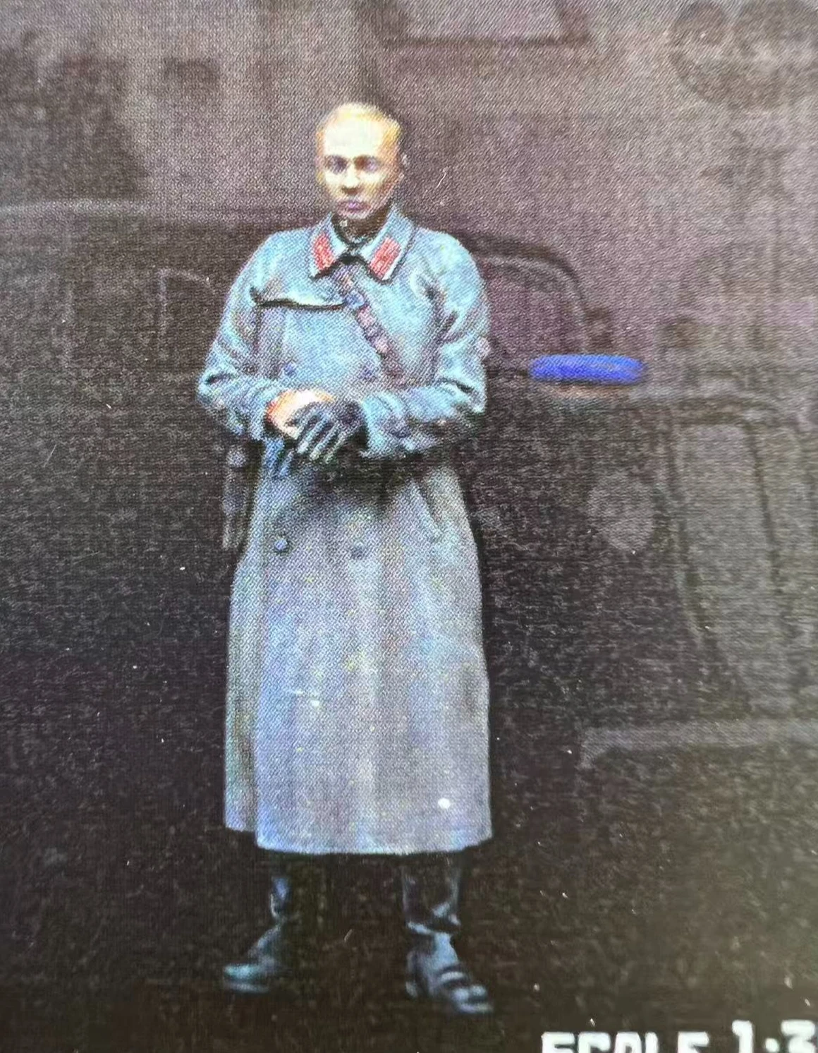 1: 35 Die-casting Resin Model, Soviet Security Department Commander (two Head), Scene Model, Toy, Unpainted