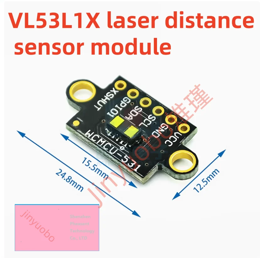 1 Piece 100% New VL53L1X Laser Distance Sensor Module TOF Flight Time Distance Measurement 4-Meter Distance Measurement Chipset