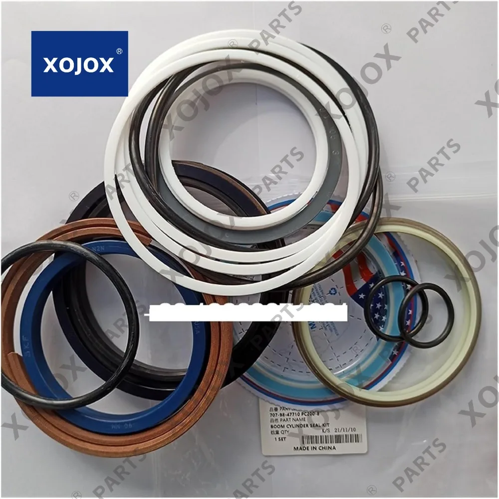 

XOJOX 707-98-47710 Excavator Boom Seal Kit PC200LC-8 PC200-8E0 Hydraulic Cylinder Repair Kit Part(Color:China Made Quality)