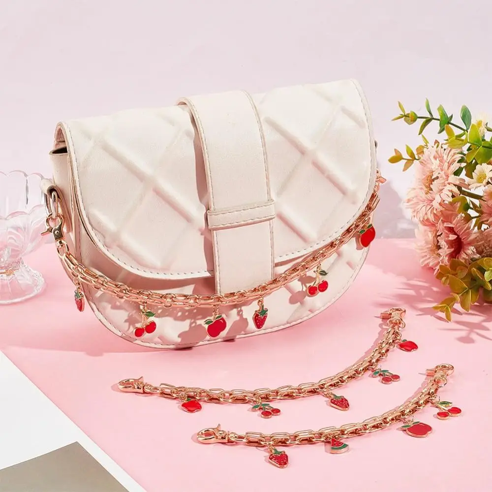 

Модная 3-стильная цепочка для сумки, сменная клубничная сумка, ремни, портативная металлическая удлинительная цепочка, украшение