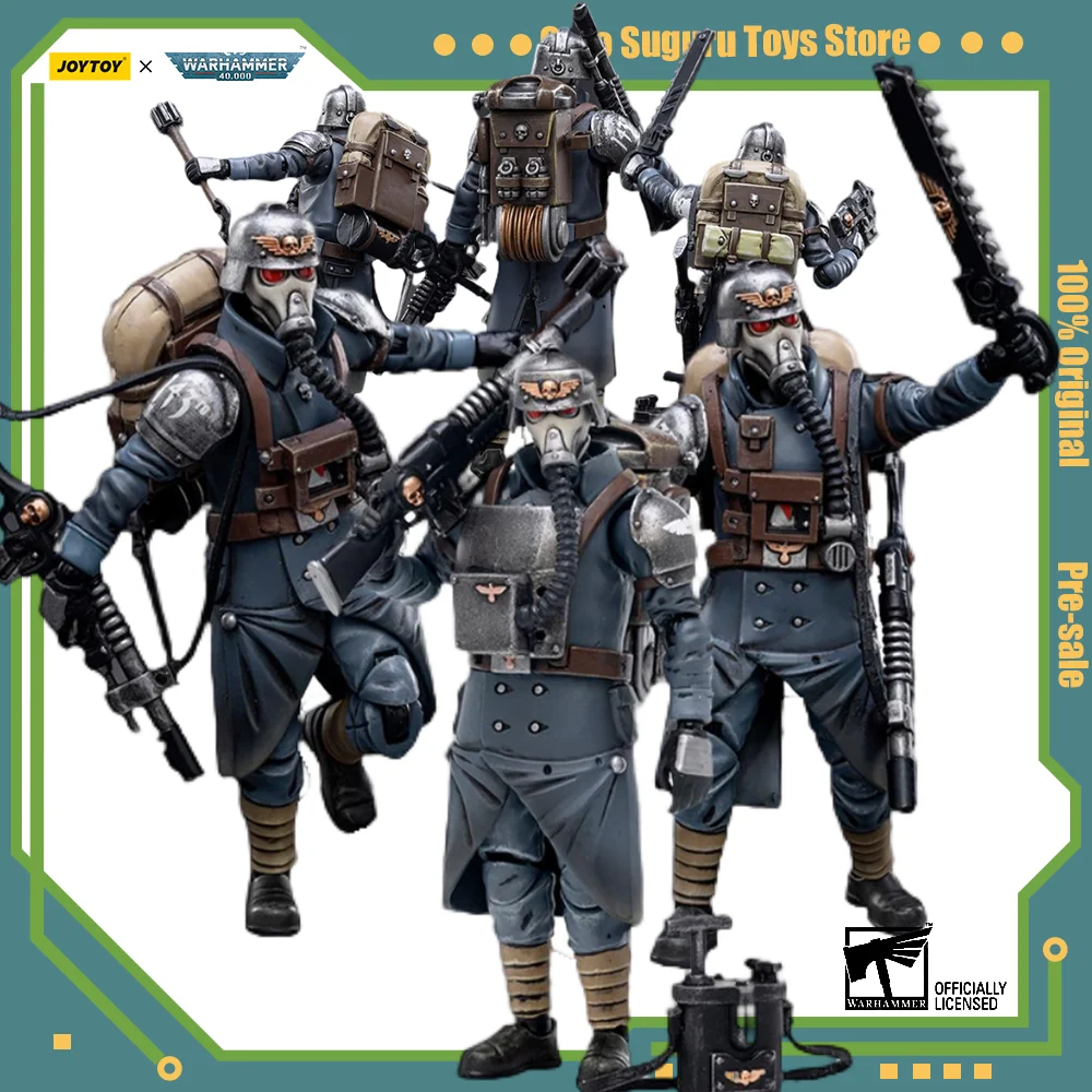 [Pre-venda] JOYTOY Warhammer 40K Figura de ação Astra Militarum Death Korps Anime Estatueta conjunta modelo móvel coleção brinquedo presente