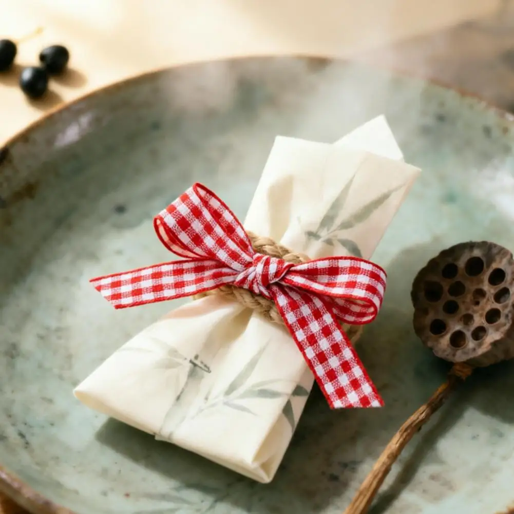 Lot de 6 anneaux de serviette en corde de jute avec nœud écossais faits à la main pour serviettes de table en tissu – Collection Boutique Guesthouse