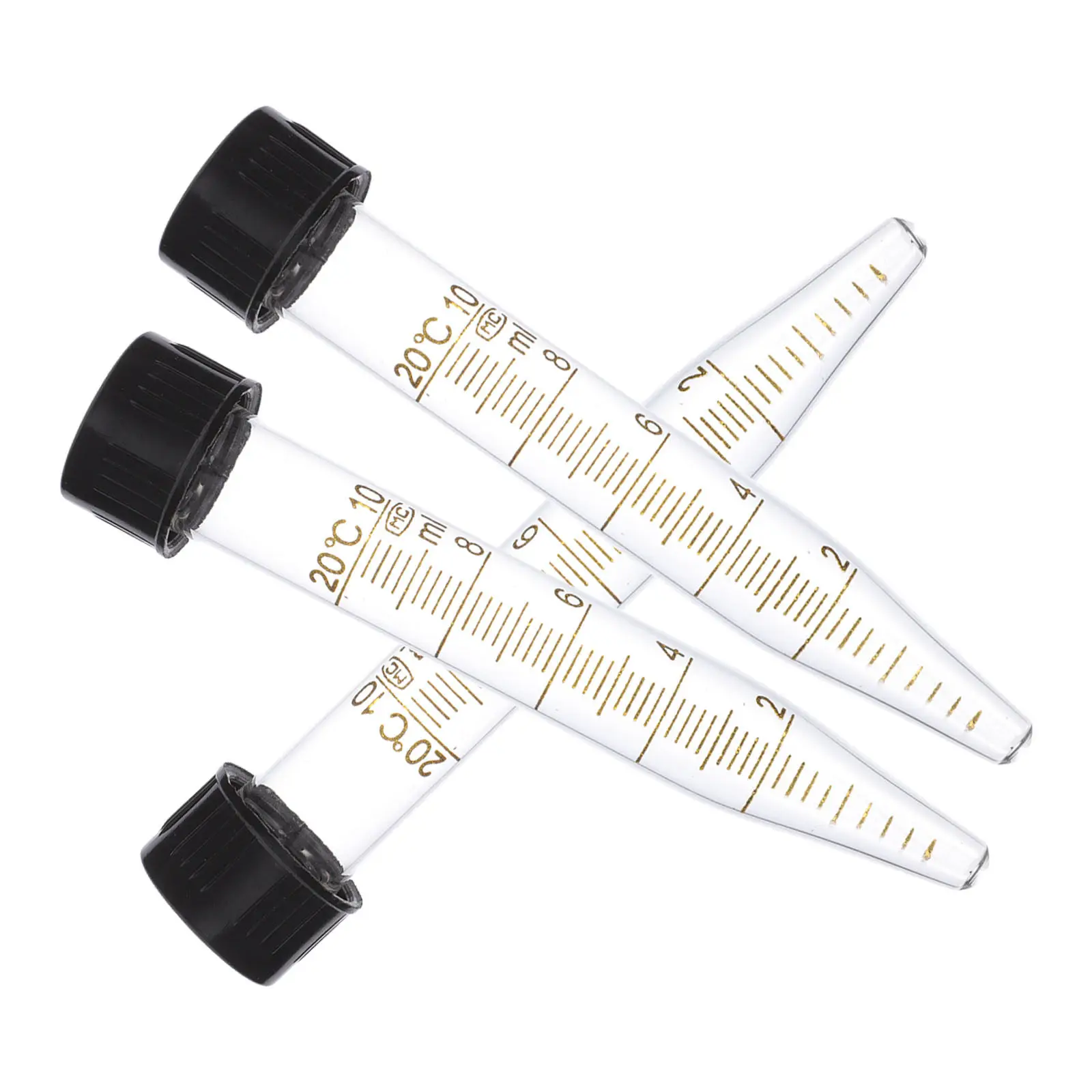 3Pcs 10Ml Glass Test Tubes with Screw Cap Centrifuge Tubes for Delicate Samples Tiny Specimens Storage High Clarity Measurement