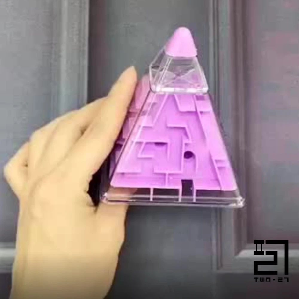 Puzzle Transparent en forme de Pyramide pour petits garçons, 3D, triangle, Cube, vente en gros