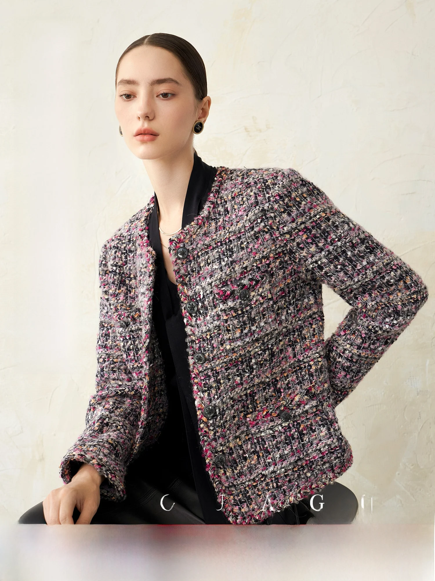 

Classic ort Quilted Jaet Women's Sle Ele Monica Pumpkin Valley 2025 New Arrival Commute Sle Polyester Blend