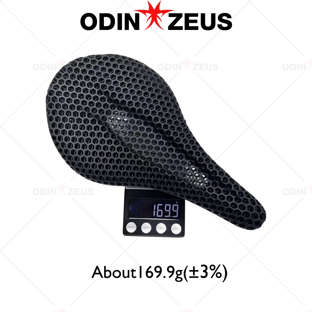 سرج مطبوع ثلاثي الأبعاد من ODINZEUS، مريح مجوف وخفيف للغاية، مقعد دراجة سباق جبلية من ألياف الكربون بالكامل، ملحقات الدراجة