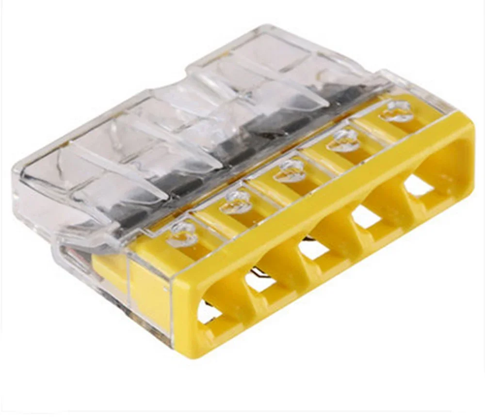 50pcs 2273-205 Original Led  Lighting COMPACT Splicing 5 CON Wire Terminal Block Connector