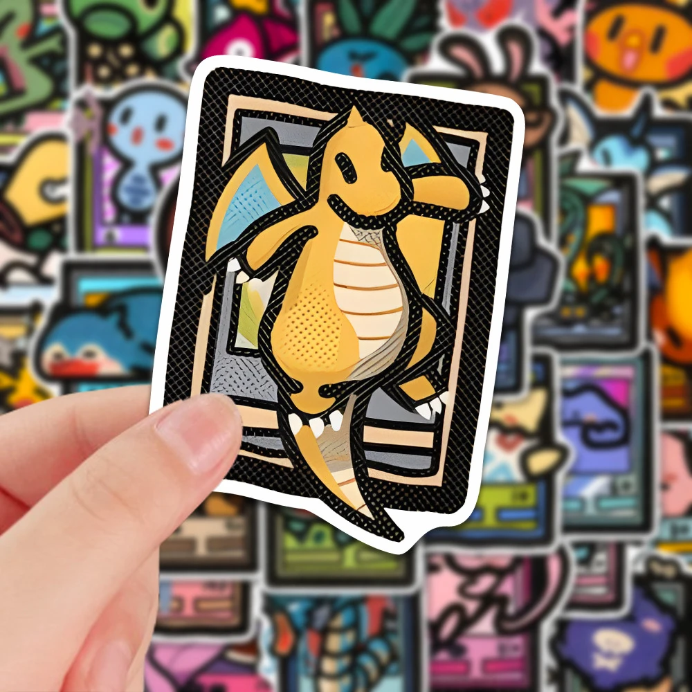 10/30/50/103 Stück Pixel-Stil, niedliche Anime-Pokemon-Pikachu-Aufkleber, Kawaii-Eevee-Cartoon-Aufkleber, dekorative Aufkleber für Schreibwaren, Telefon, Laptop