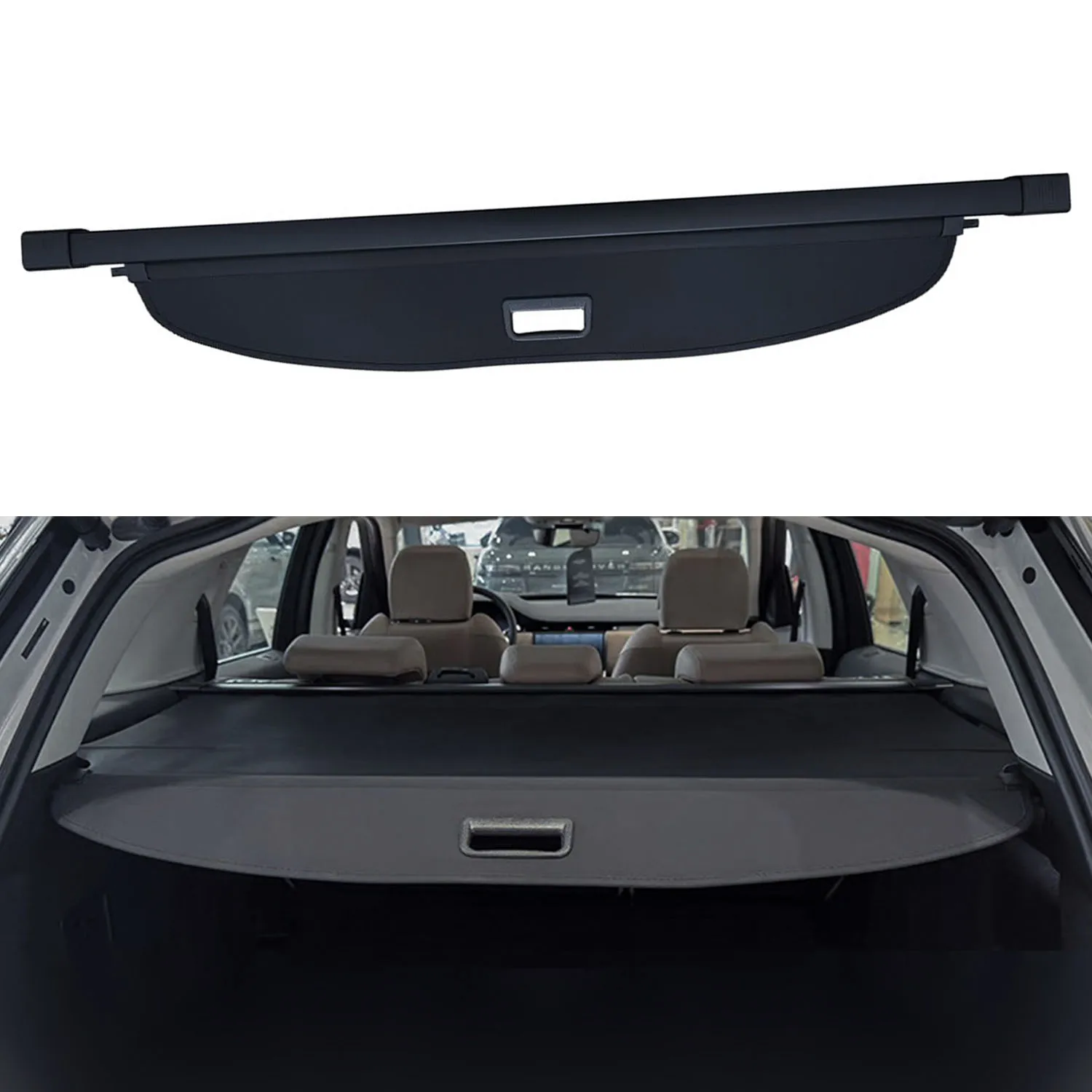 

For Land Rover Discovery Sport 2020-2025 Retractable Cargo Cover Black Rear Trunk Shade Luggage Security Cover 1Set