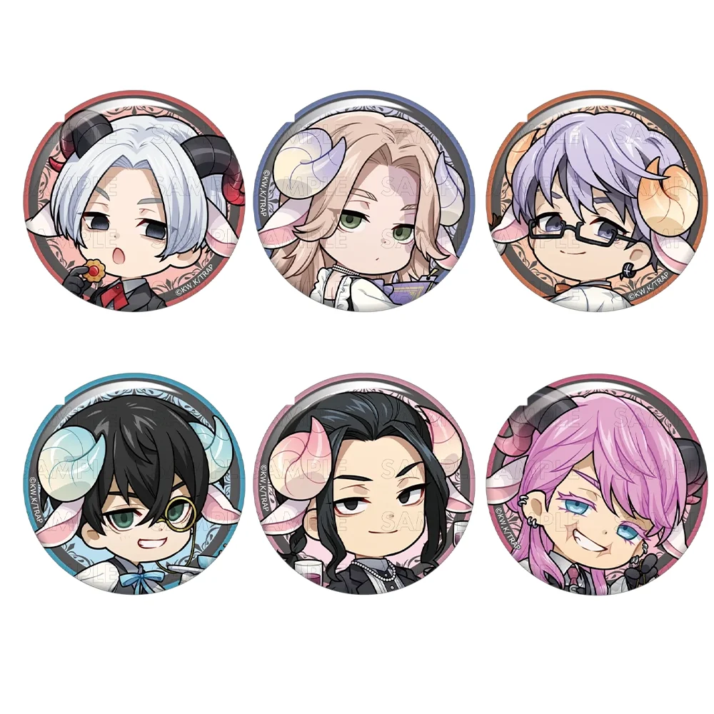 Tokyo Revengers 58mm Badge Demon Butler Ver. Q Version Brooch Pin Rindo Haitani，Ran Haitani Anime Collection Pin Birthday Christ