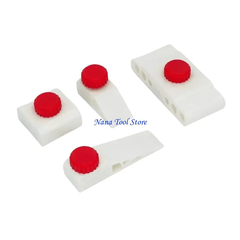 31GJ 4Pcs Sandpaper Holder Plastic Hand Sander Set Manual Hand Sanding Block for Leather Grinding Polishing Tools