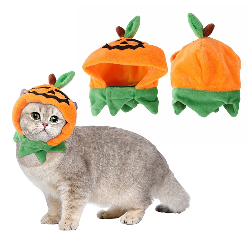 

2023 Pet Cute Pumpkin Hat Halloween Pet Dog Cat Hat Dress Up Headdress Puppy Cat Cosplay Costume Funny Party Christmas Pet Hat