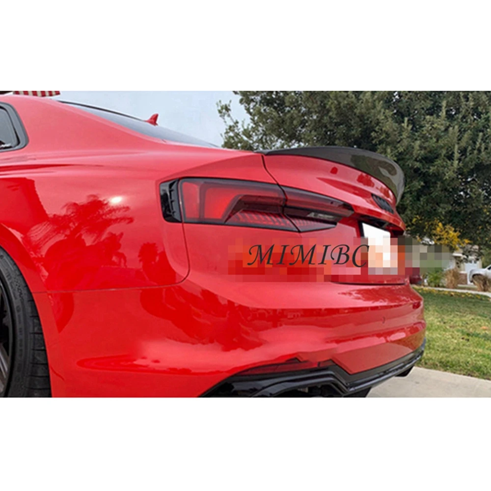 

Для Audi A5 4-дверный 2017-2021: Задний спойлер в стиле HK из карбона / кованого карбона