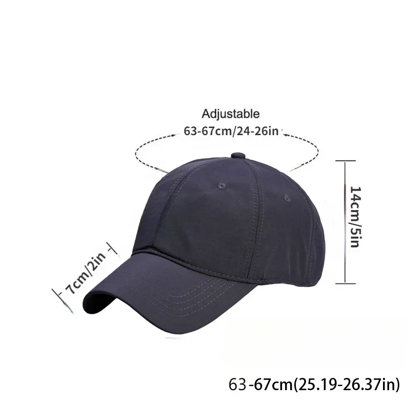 Neue Große Größe 63-67 cm Schnell Trocknend Baseball Caps Männer Atmungsaktive Papa Hut Plus Größe Einstellbar Weiche krone Lauf Caps Unisex Hüte – Detail 9