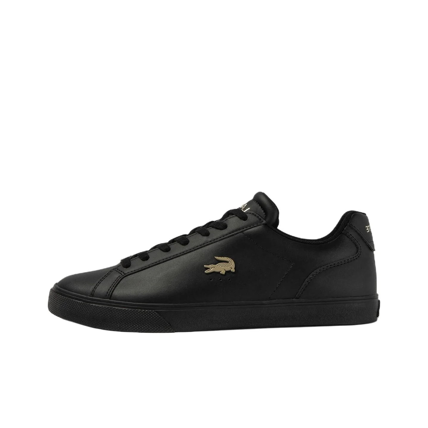 POIZON LACOSTE Tênis de skate de cano baixo masculino preto
