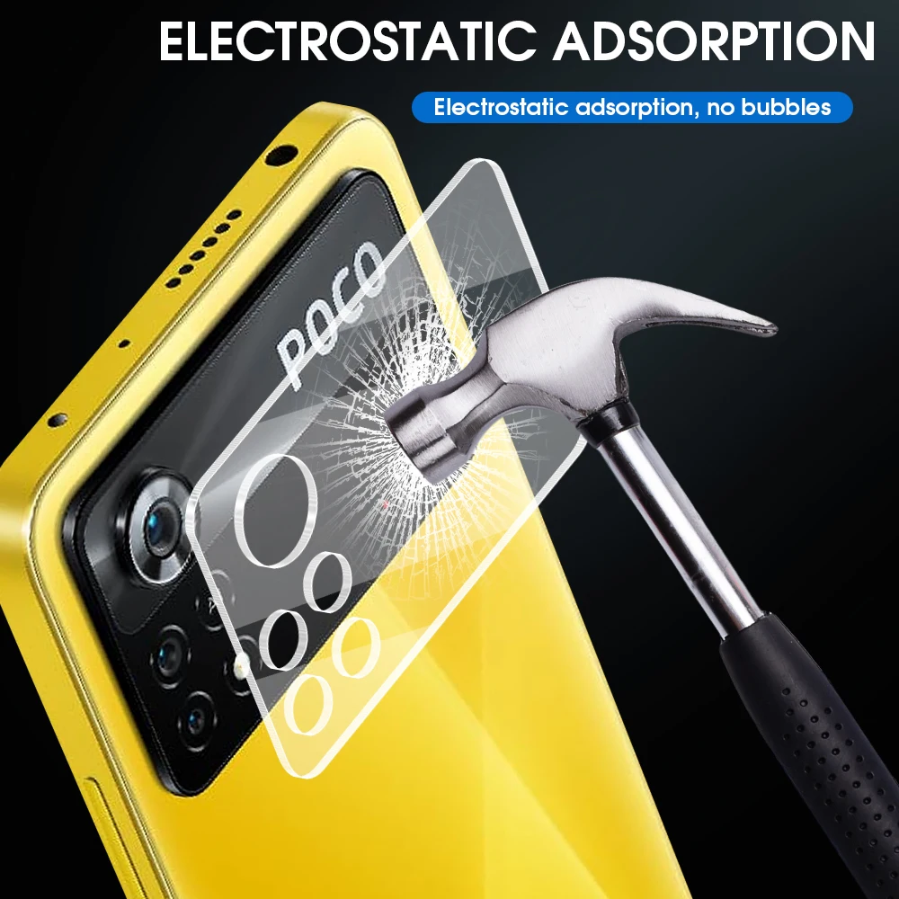 3-1Pcs For Xiaomi Poco X4 Pro 5G X3 Rear Camera Tempered Glass Screen Protector Back Lens Clear HD Protective Film Accessories