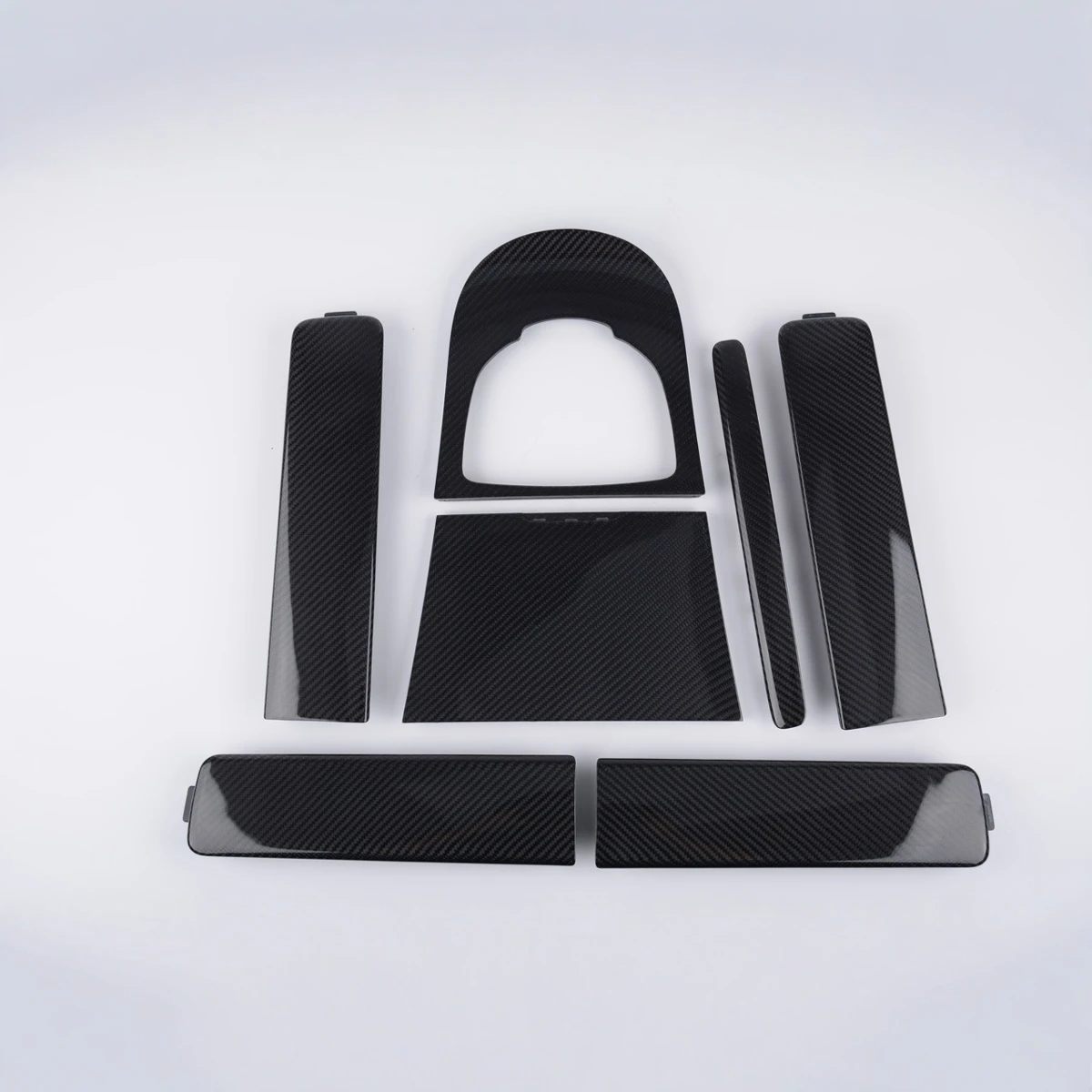 

Center Console Dashboard Panels Carbon Fiber Interior Trim Replacement Kit for G-Class W464 2018-2021 Models