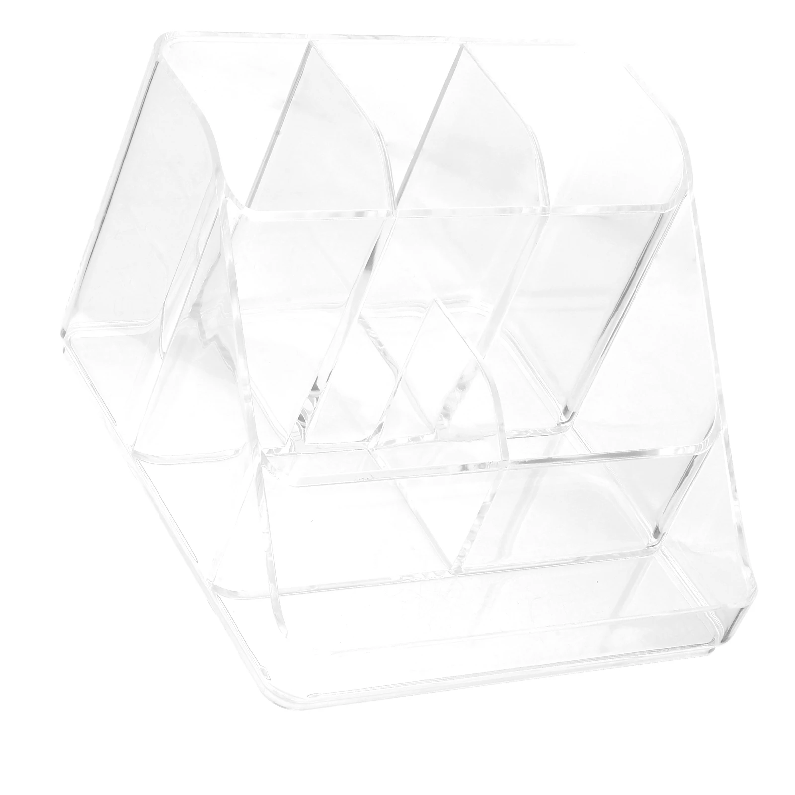 Soportes para brochas de almacenamiento, ganizer de lápiz labial, estuche acrílico transparente para maquillaje, uso en el hogar y la Oficina