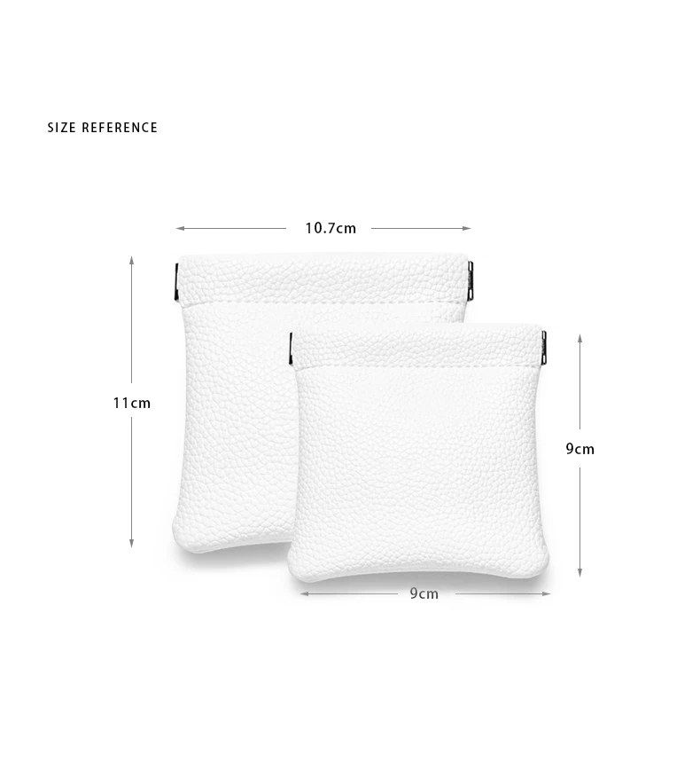 Oirlv 5 Stück Tragbare PU-Leder Schmuckbeutel mit Verschluss Aufbewahrungstasche für Ringe, Ohrringe, Halsketten Mehrfarbige Mini-Organizer – Detail 12