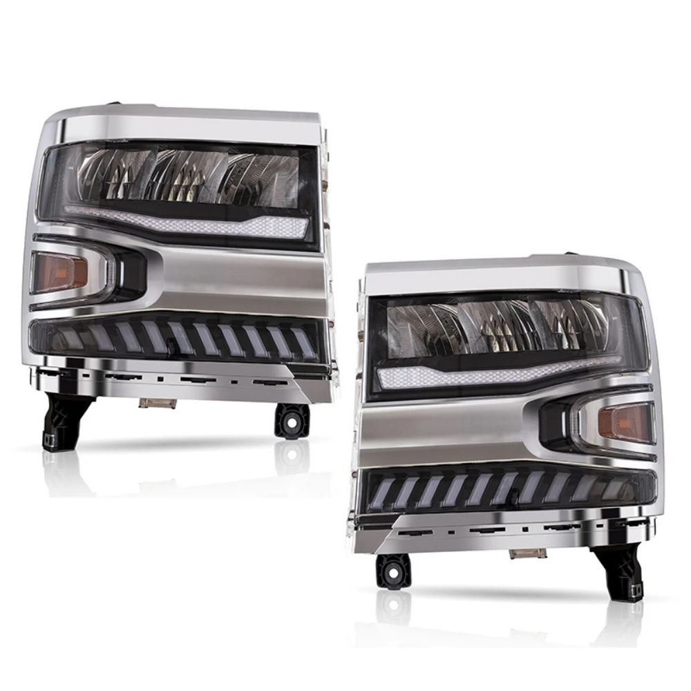 

Car Head lamps LED headlights Assembly For Chevrolet Silverado 1500 2016 2017 2018 Turn Signal LED HEADLIGHTS