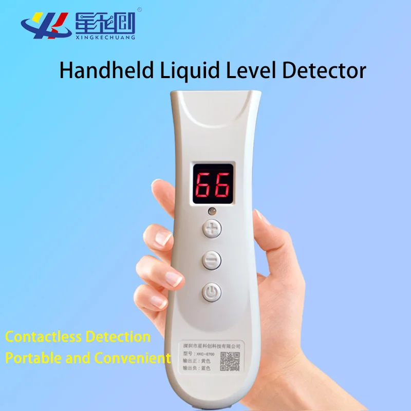 XKC-E700 Handheld Water Liquid Wine Level Detector Portable Tank Monitor Pipe Sensors with Built-in Buzzer