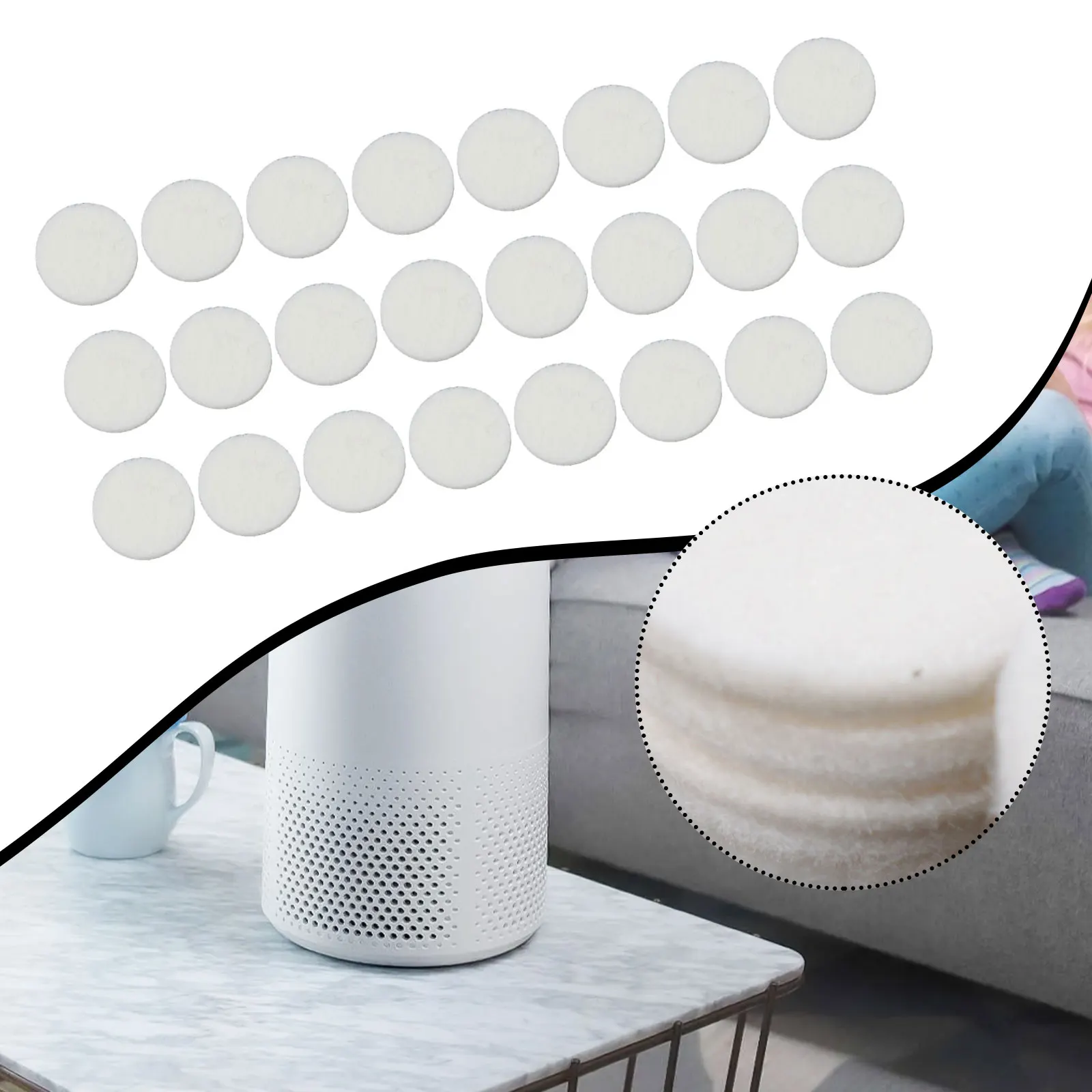 12/24 Pcs Aroma Pads For Core Mini/LV-H128 Home Appliance Replaceable Accessories Useful Things For Home 12/24