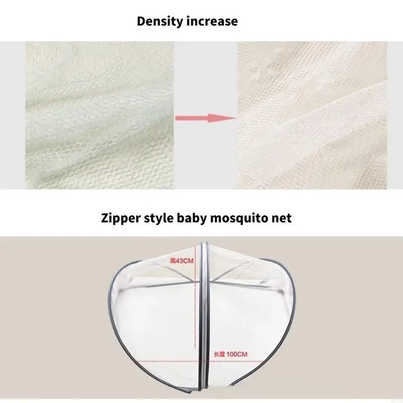 

Strollers Insect Net for Baby Carriers Pushchair Pram Canopy Insect Net Cover