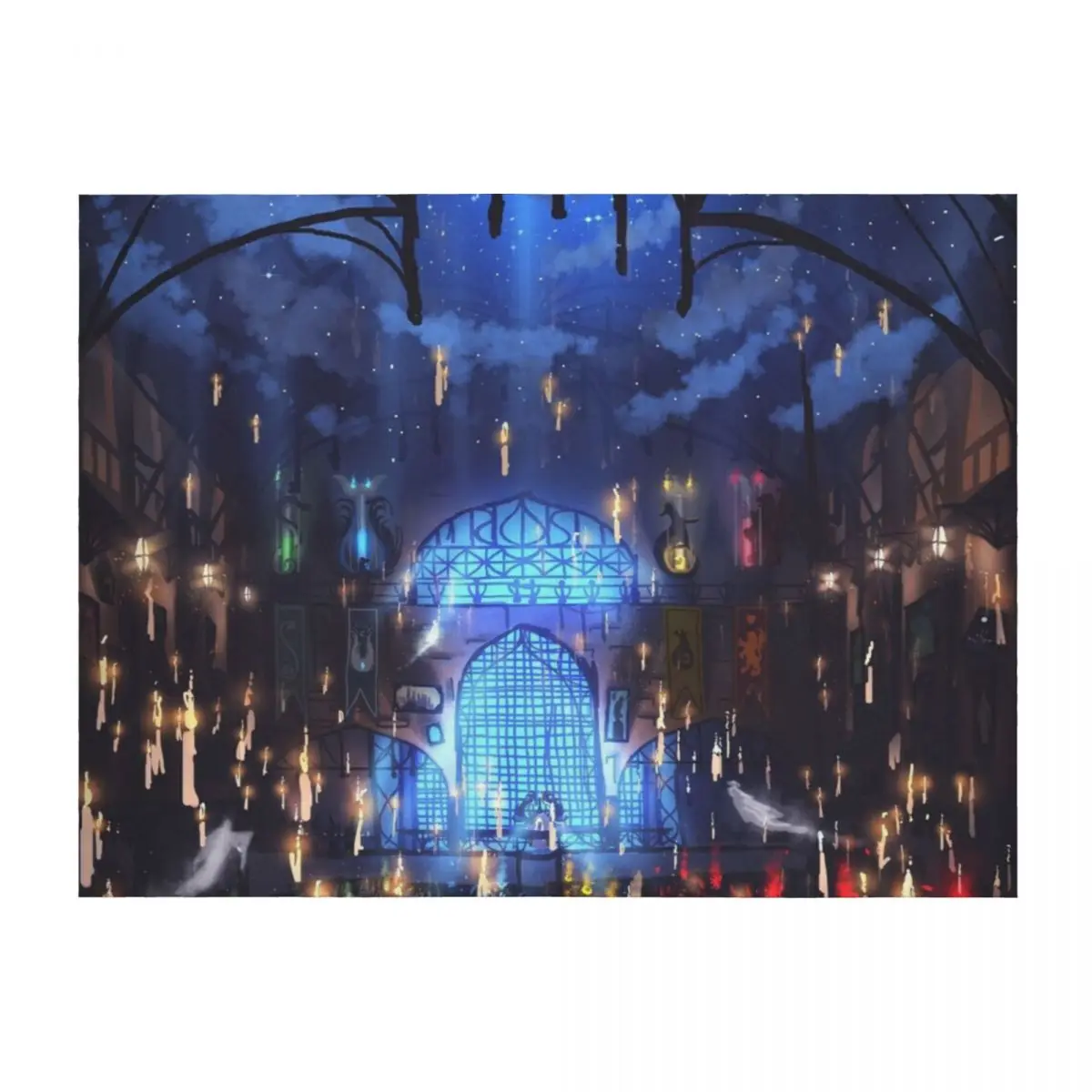 

The Great Hall - Painting Art by Eliott Sontot Throw Blanket Bed covers Comforter Polar for babies Blankets