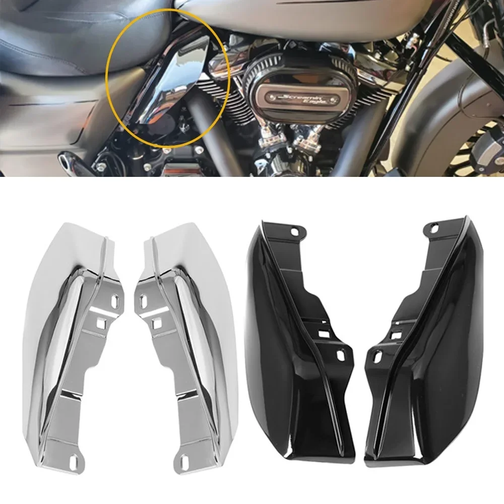 

Motorcycle Chrome ABS Mid Frame Air Deflector Trim For Harley Touring Street Electra Glide CVO Road King FLHR FLHX 2009-2016