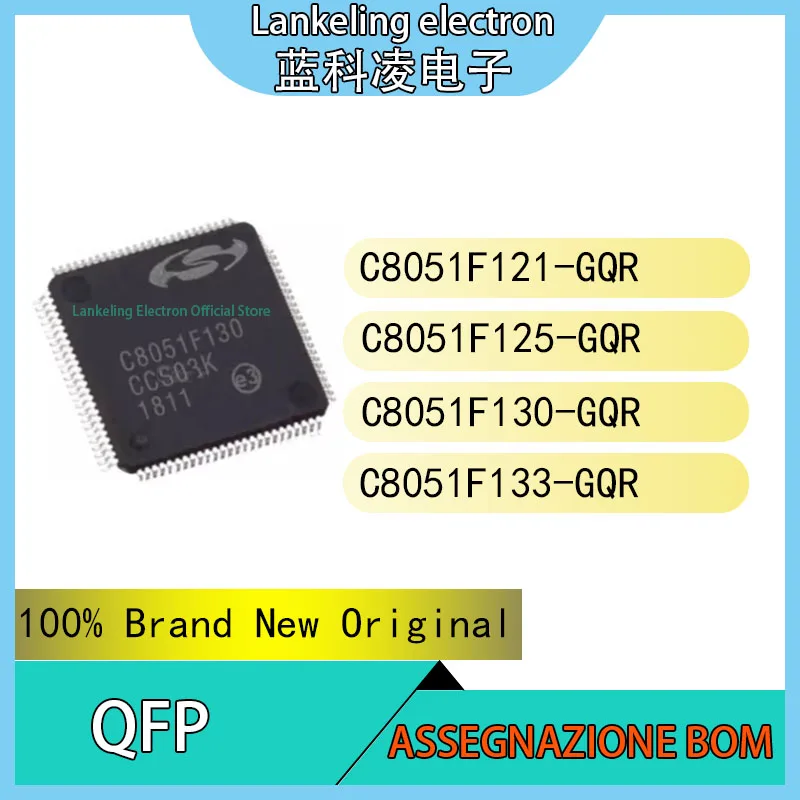 

C8051F121-GQR C8051F125-GQR C8051F130-GQR C8051F133-GQR 100% Brand New Original Chip IC TQFP