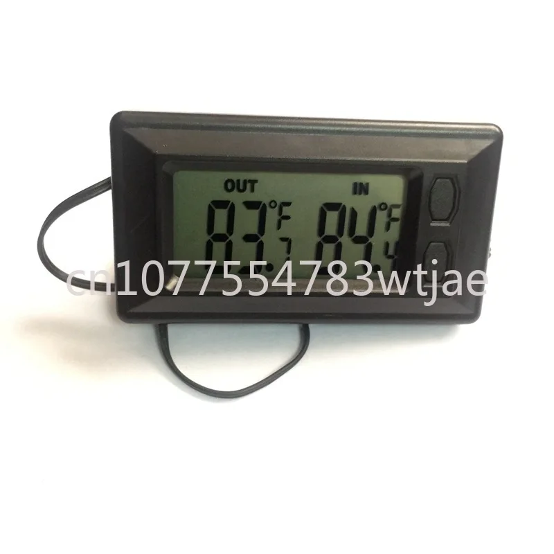 Car mounted mini thermometer, car thermometer, indoor and outdoor temperature LCD large screen display