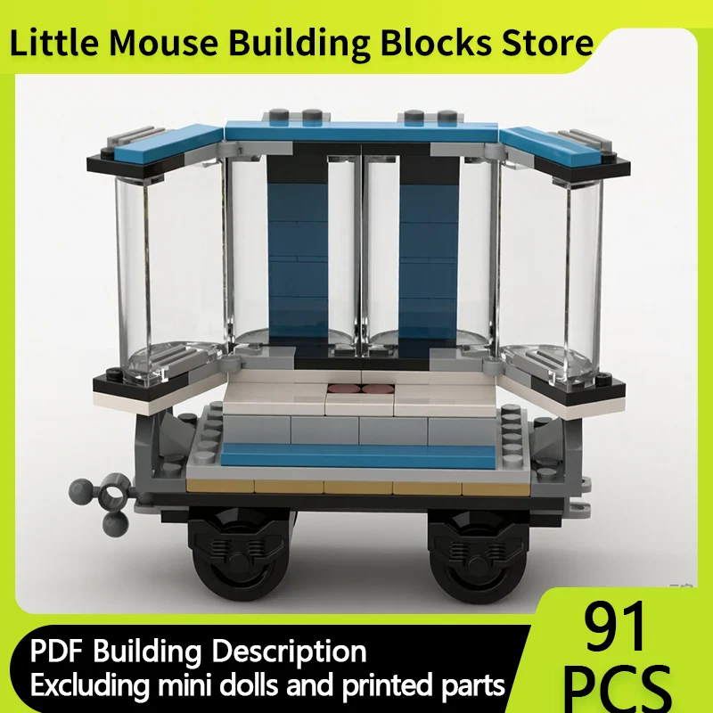 

City Car Model MOC Building Bricks Railway Passenger Train Carriage Modular Technology Children Holiday Gifts Assemble Toys Suit